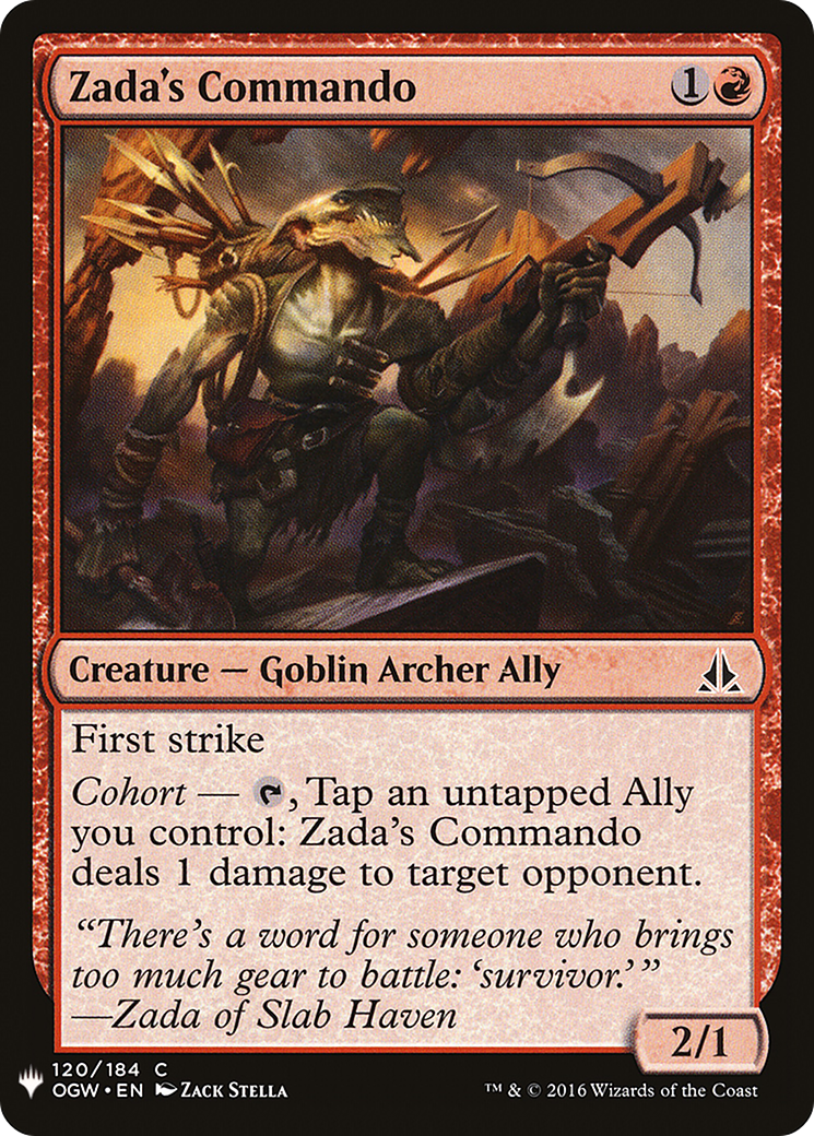 Zada's Commando (MB1-1106) - Mystery Booster