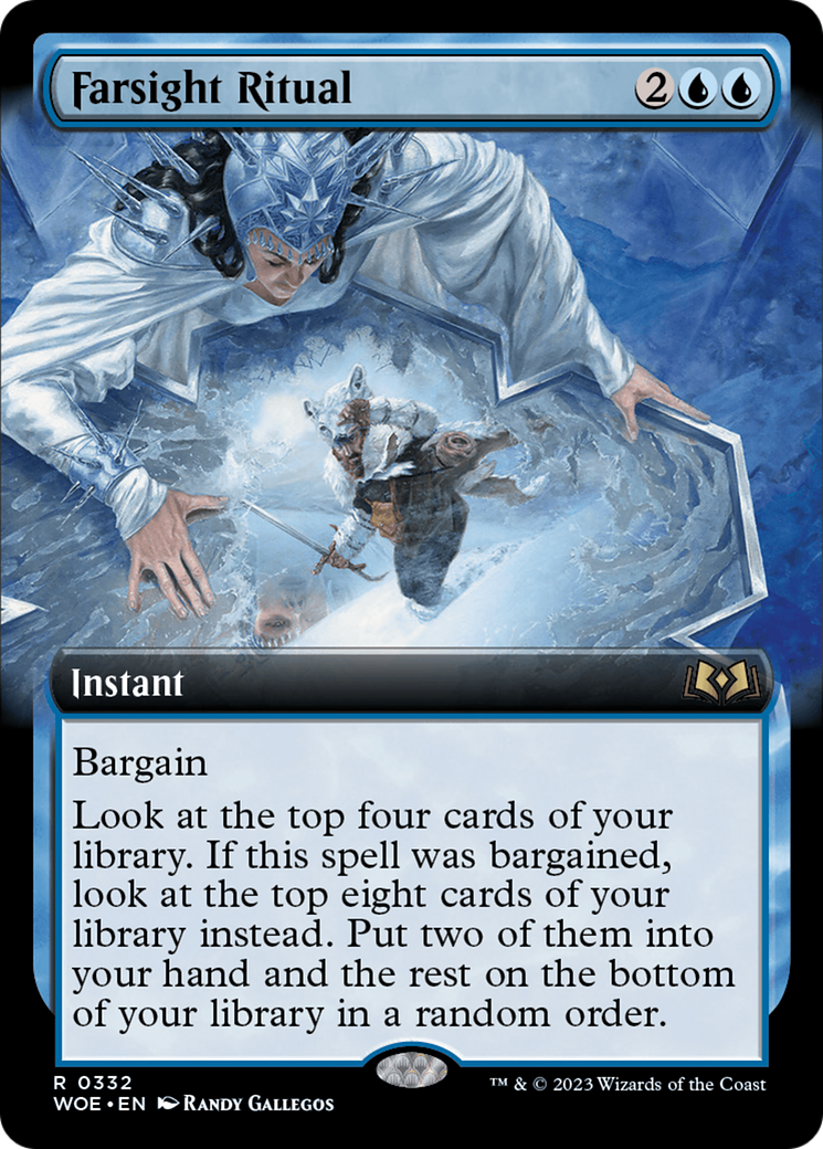 Farsight Ritual (WOE-332) - Wilds of Eldraine: (Extended Art) Foil - Premium MTG Single from Wizards of the Coast - Just $0.26! Shop now at Game Crave Tournament Store