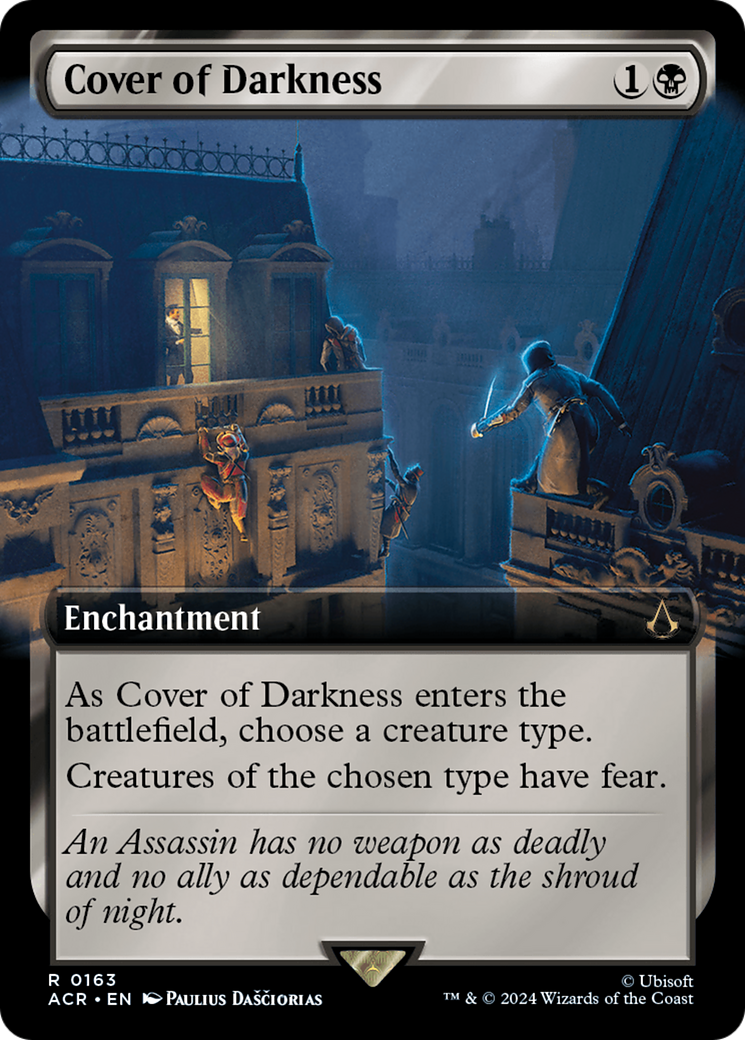 Cover of Darkness (ACR-163) - Assassin's Creed: (Extended Art) - Premium MTG Single from Wizards of the Coast - Just $4.35! Shop now at Game Crave Tournament Store