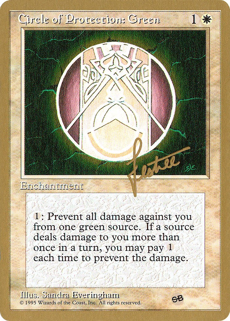 Circle of Protection: Green (PTC-BL16SB) - Pro Tour Collector Set