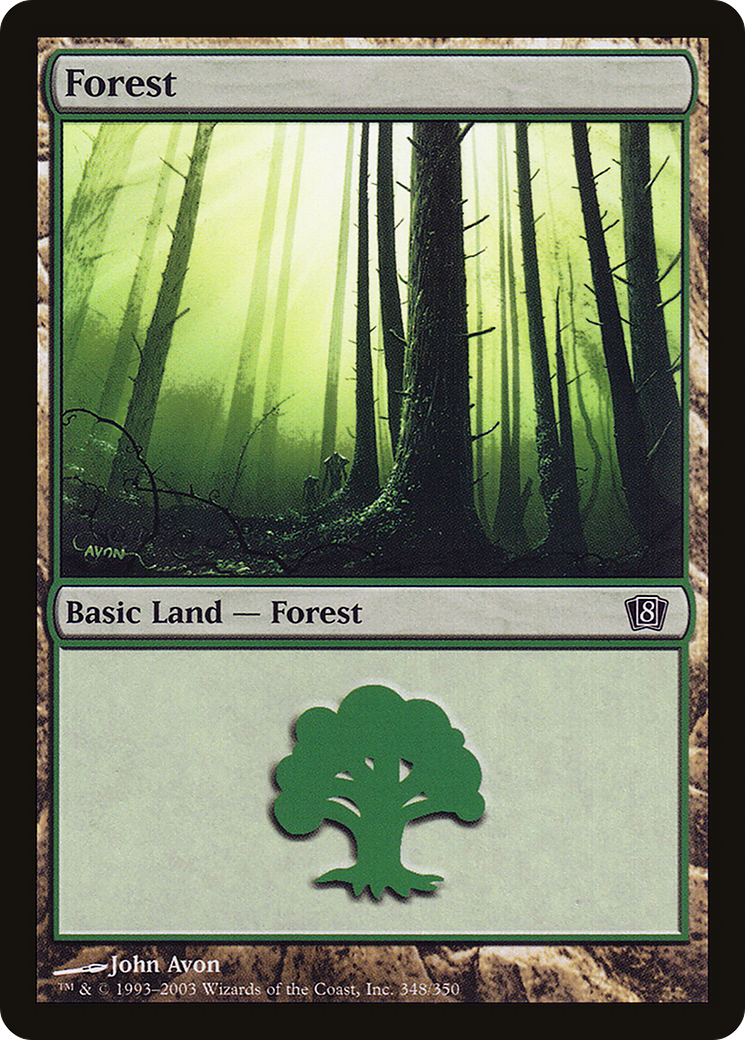 Forest (8ED-348★) - 8th Edition Foil