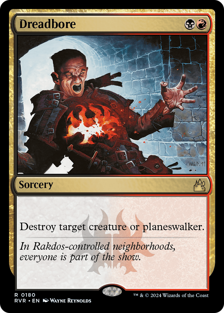 Dreadbore (RVR-180) - Ravnica Remastered Foil - Premium MTG Single from Wizards of the Coast - Just $0.54! Shop now at Game Crave Tournament Store