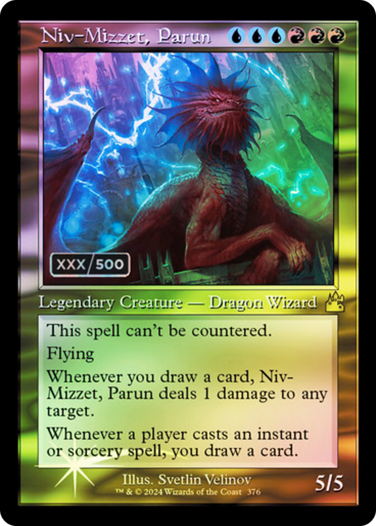 Niv-Mizzet, Parun (RVR-376Z) - Ravnica Remastered Foil - Premium MTG Single from Wizards of the Coast - Just $319.99! Shop now at Game Crave Tournament Store