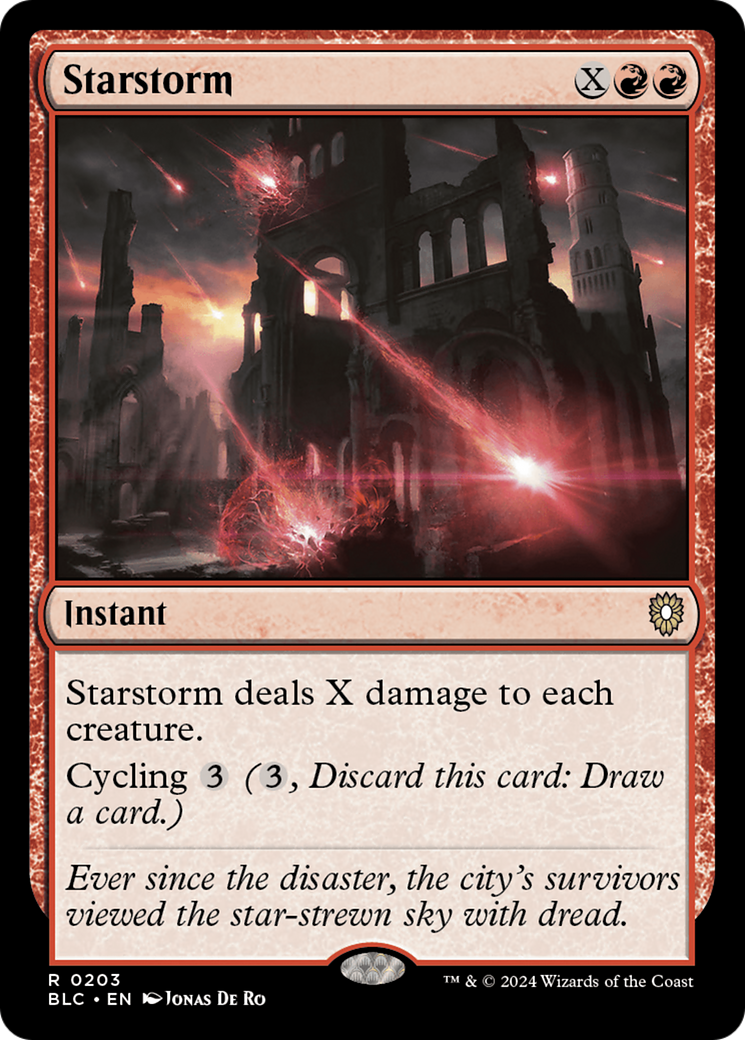 Starstorm (BLC-203) - Bloomburrow Commander - Premium MTG Single from Wizards of the Coast - Just $0.25! Shop now at Game Crave Tournament Store