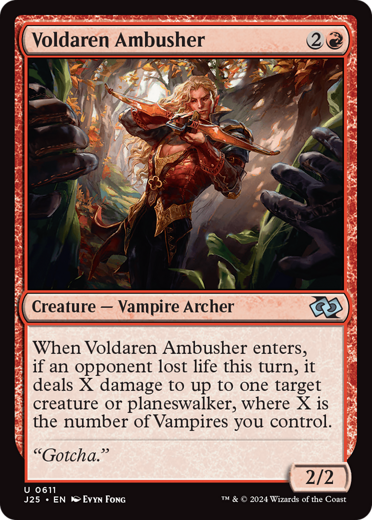 Voldaren Ambusher (J25-611) - Foundations Jumpstart - Premium MTG Single from Wizards of the Coast - Just $0.25! Shop now at Game Crave Tournament Store