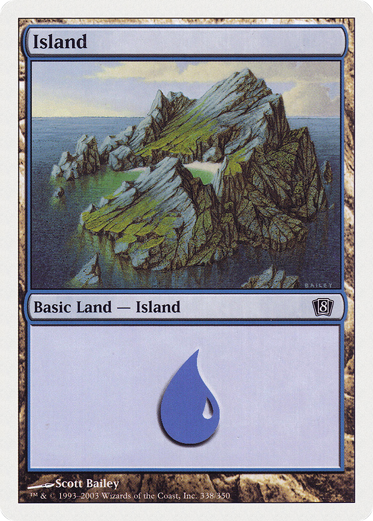 Island (8ED-338) - 8th Edition Foil