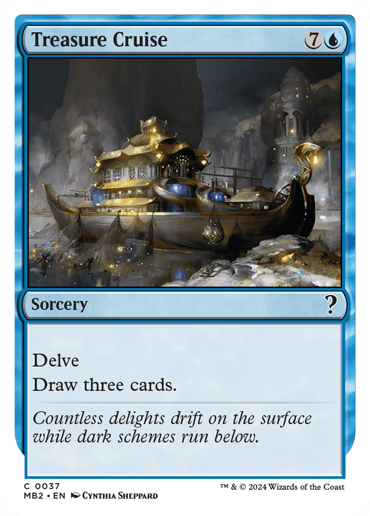 Treasure Cruise (MB2-037) - Mystery Booster 2 - Premium MTG Single from Wizards of the Coast - Just $0.51! Shop now at Game Crave Tournament Store