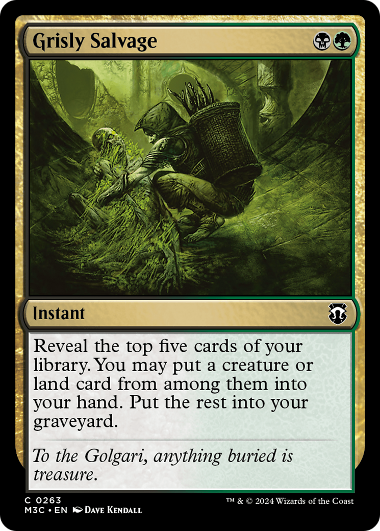 Grisly Salvage (M3C-263) - Modern Horizons 3 Commander Foil - Premium MTG Single from Wizards of the Coast - Just $0.25! Shop now at Game Crave Tournament Store