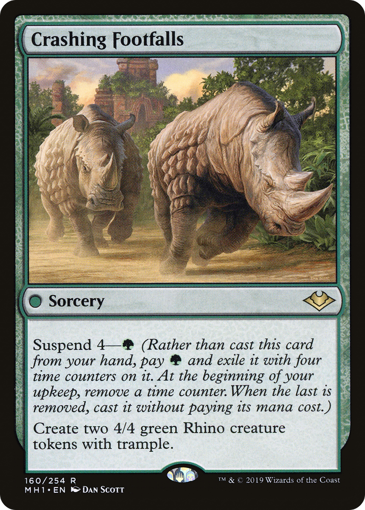 Crashing Footfalls (MH1-160) - Modern Horizons - Premium MTG Single from Wizards of the Coast - Just $0.40! Shop now at Game Crave Tournament Store
