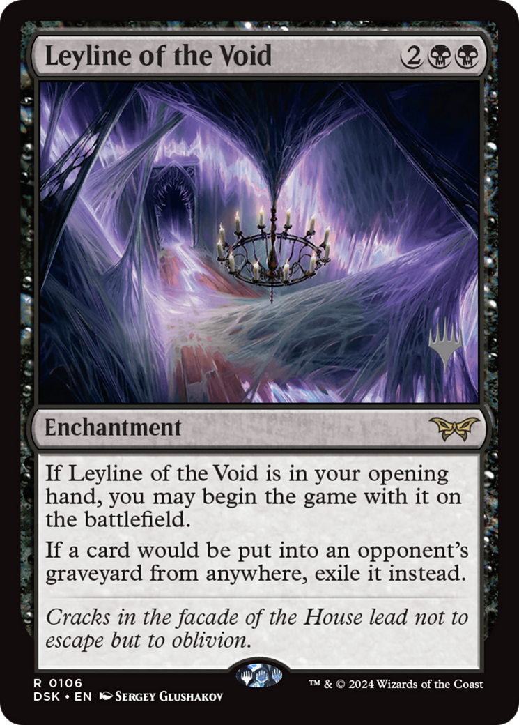 Leyline of the Void (PDSK-106P) - Duskmourn: House of Horror Promos Foil - Premium MTG Single from Wizards of the Coast - Just $0.60! Shop now at Game Crave Tournament Store