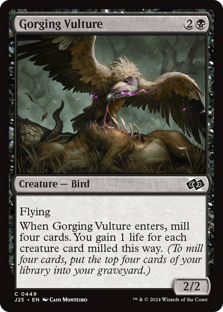 Gorging Vulture (J25-449) - Foundations Jumpstart - Premium MTG Single from Wizards of the Coast - Just $0.25! Shop now at Game Crave Tournament Store