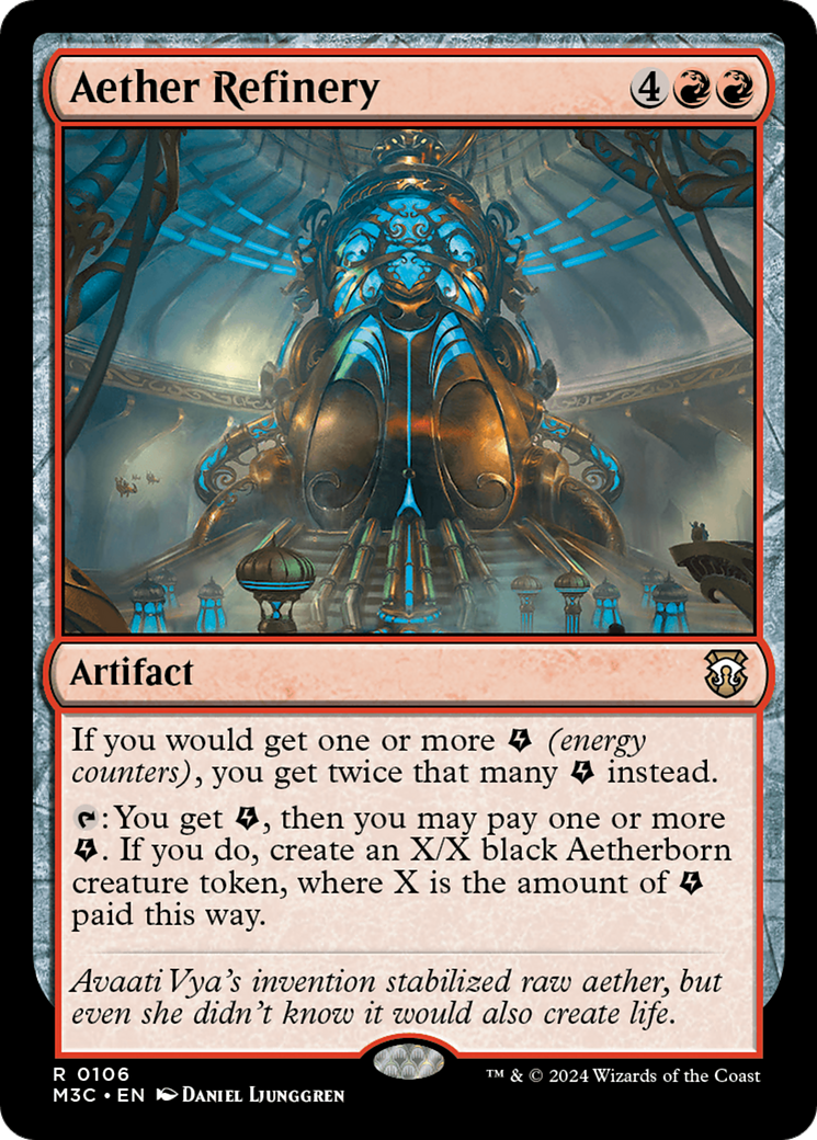 Aether Refinery (M3C-106) - Modern Horizons 3 Commander Foil - Premium MTG Single from Wizards of the Coast - Just $0.35! Shop now at Game Crave Tournament Store