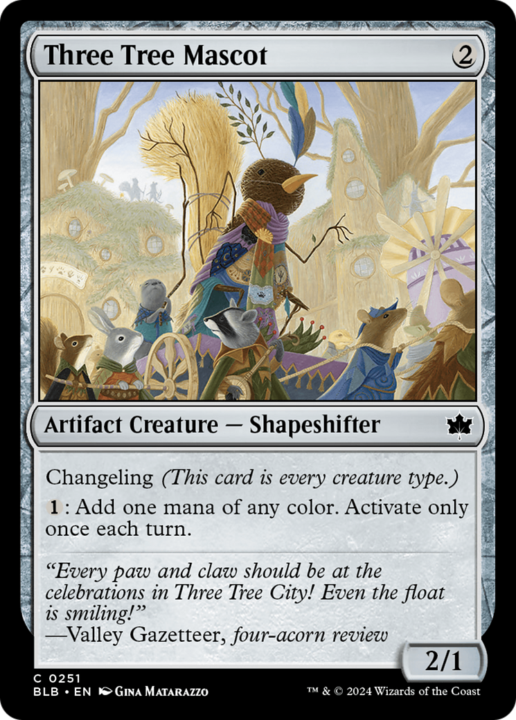 Three Tree Mascot (BLB-251) - Bloomburrow - Premium MTG Single from Wizards of the Coast - Just $0.25! Shop now at Game Crave Tournament Store
