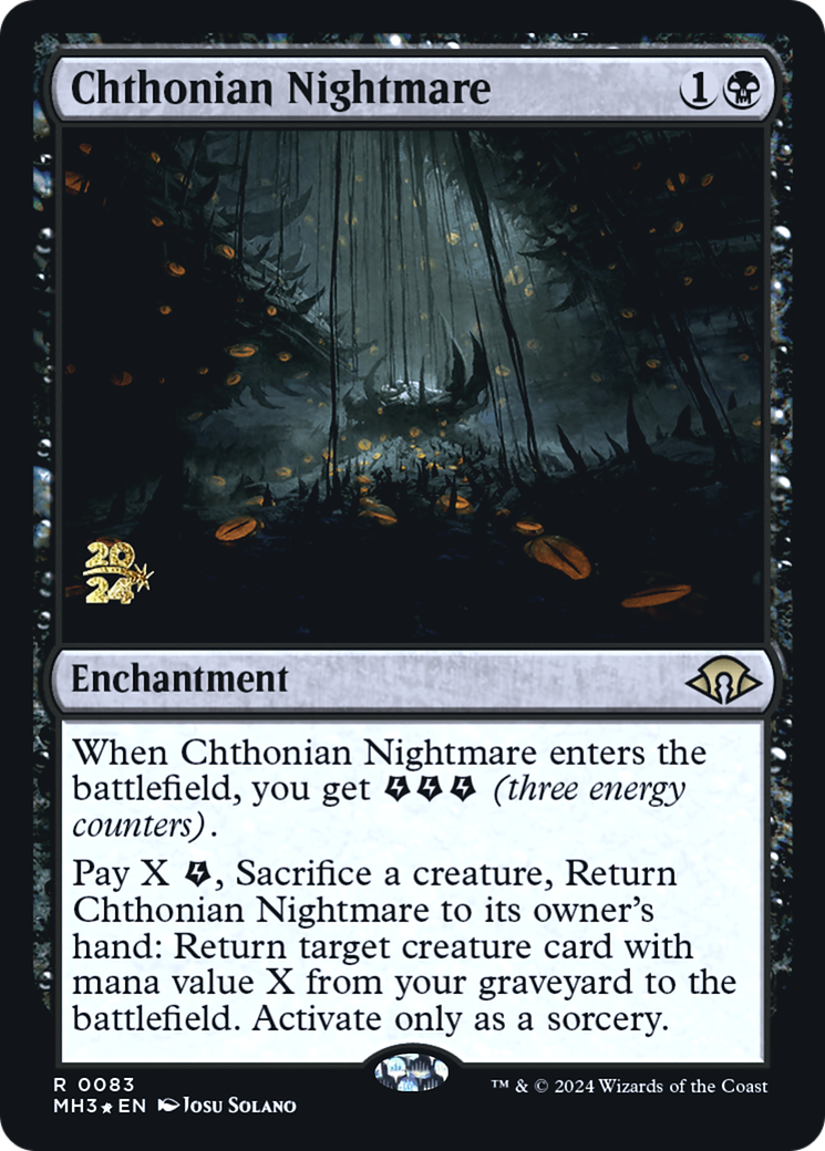 Chthonian Nightmare (PMH3-83S) - Modern Horizons 3 Promos Foil - Premium MTG Single from Wizards of the Coast - Just $1.48! Shop now at Game Crave Tournament Store