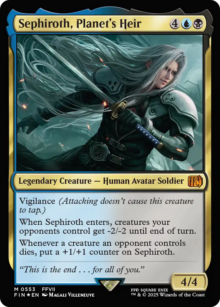Sephiroth, Planet's Heir (FIN-553) - FINAL FANTASY Foil - Premium MTG Single from Wizards of the Coast - Just $0.75! Shop now at Game Crave Tournament Store