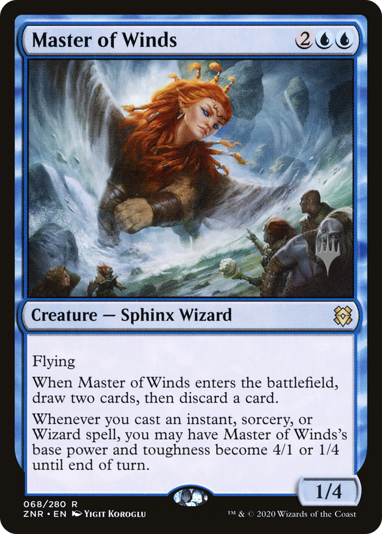 Master of Winds (PZNR-68P) - Zendikar Rising Promos