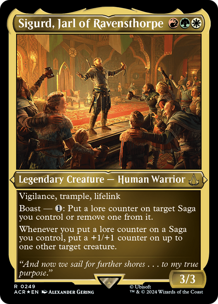 Sigurd, Jarl of Ravensthorpe (ACR-249) - Assassin's Creed Etched Foil - Premium MTG Single from Wizards of the Coast - Just $0.42! Shop now at Game Crave Tournament Store
