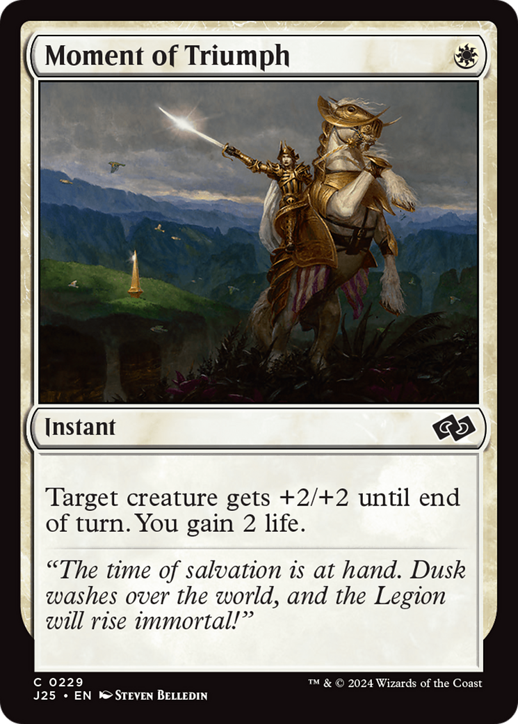 Moment of Triumph (J25-229) - Foundations Jumpstart - Premium MTG Single from Wizards of the Coast - Just $0.25! Shop now at Game Crave Tournament Store