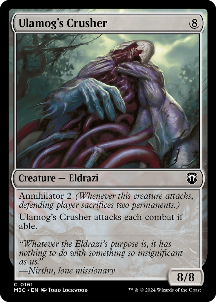 Ulamog's Crusher (M3C-161) - Modern Horizons 3 Commander Foil - Premium MTG Single from Wizards of the Coast - Just $0.25! Shop now at Game Crave Tournament Store