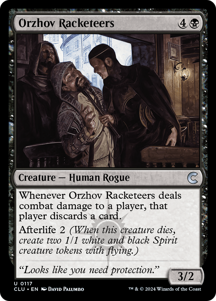 Orzhov Racketeers (CLU-117) - Ravnica: Clue Edition - Premium MTG Single from Wizards of the Coast - Just $0.25! Shop now at Game Crave Tournament Store