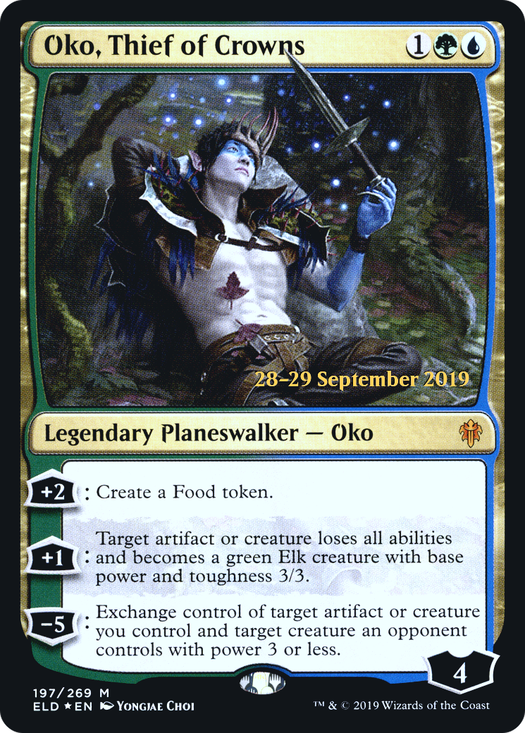 Oko, Thief of Crowns (PELD-197S) - Throne of Eldraine Promos Foil