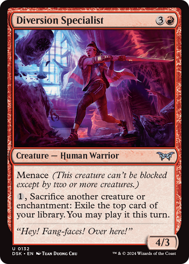Diversion Specialist (DSK-132) - Duskmourn: House of Horror - Premium MTG Single from Wizards of the Coast - Just $0.25! Shop now at Game Crave Tournament Store