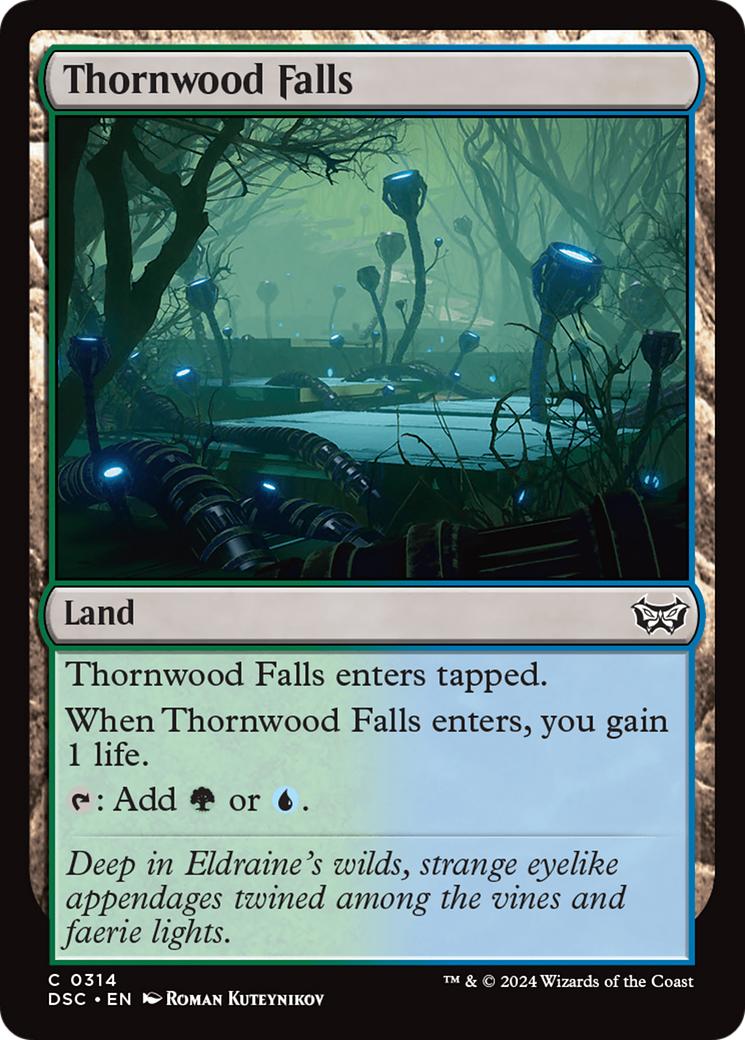 Thornwood Falls (DSC-314) - Duskmourn: House of Horror Commander - Premium MTG Single from Wizards of the Coast - Just $0.25! Shop now at Game Crave Tournament Store