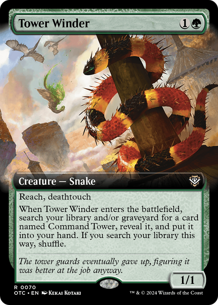 Tower Winder (OTC-070) - Outlaws of Thunder Junction Commander: (Extended Art) - Premium MTG Single from Wizards of the Coast - Just $1.90! Shop now at Game Crave Tournament Store