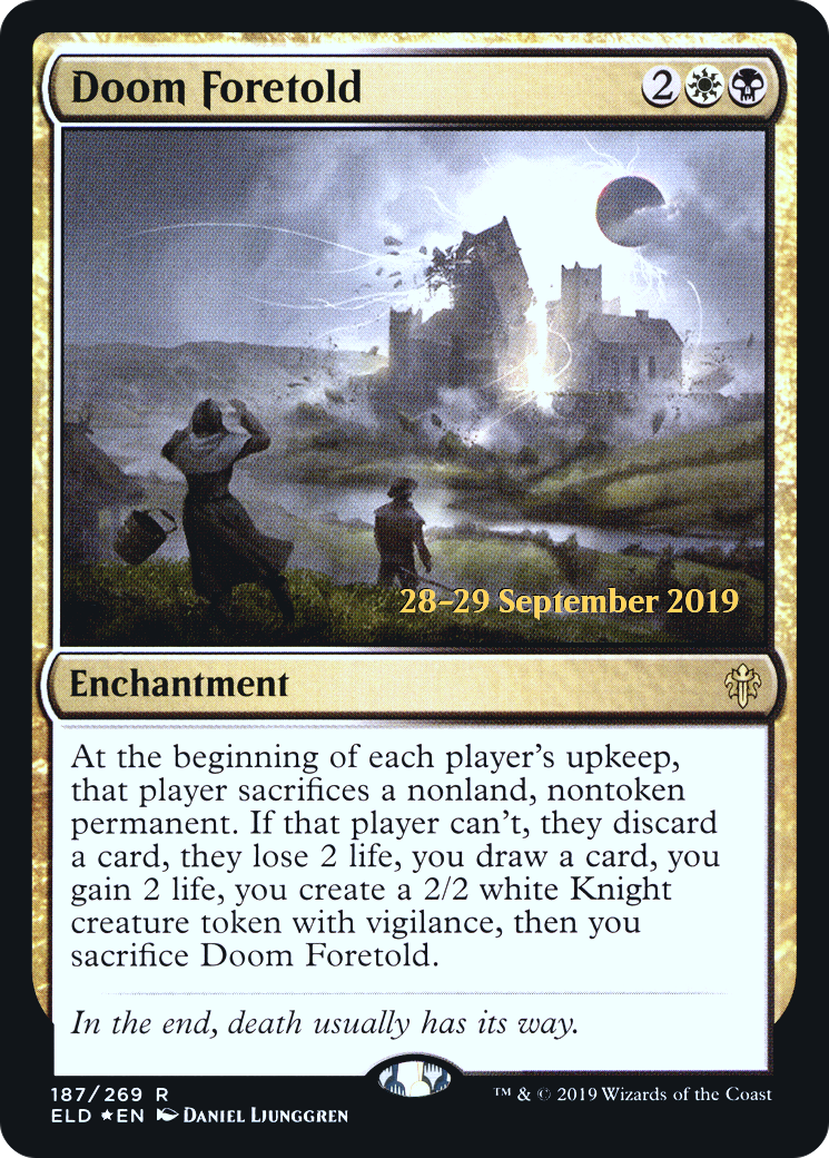 Doom Foretold (PELD-187S) - Throne of Eldraine Promos Foil