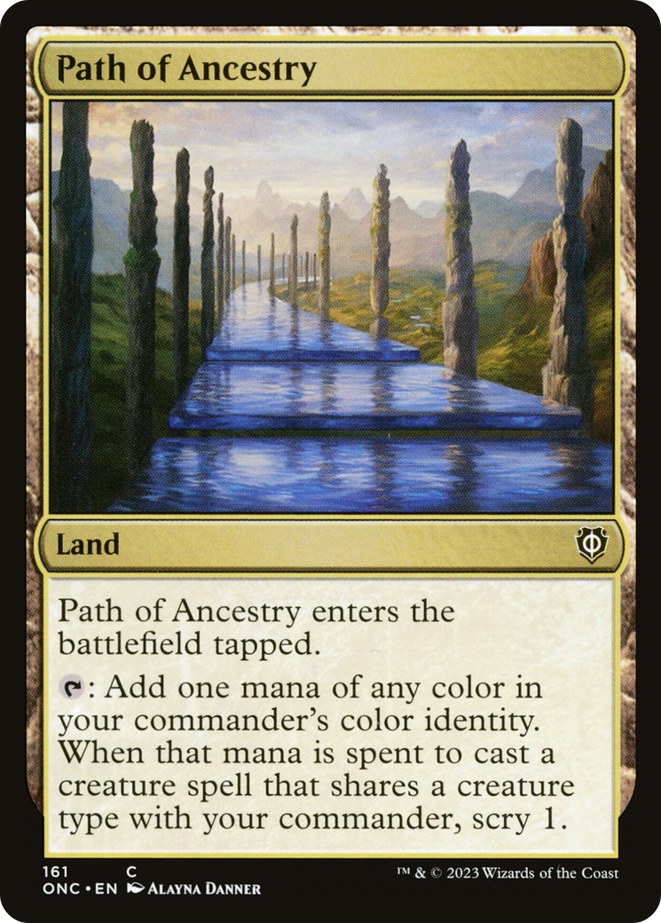 Path of Ancestry (ONC-161) - Phyrexia: All Will Be One Commander - Premium MTG Single from Wizards of the Coast - Just $0.25! Shop now at Game Crave Tournament Store
