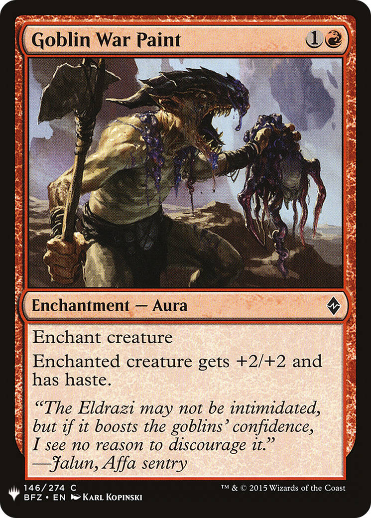 Goblin War Paint (MB1-962) - Mystery Booster