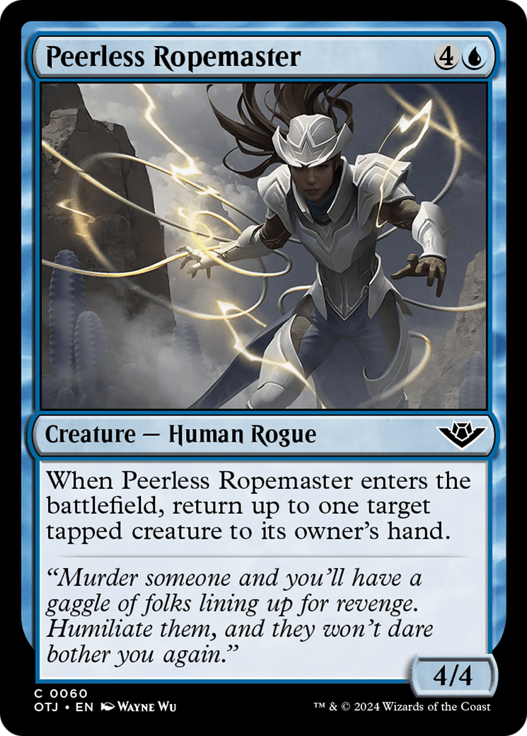 Peerless Ropemaster (OTJ-060) - Outlaws of Thunder Junction - Premium MTG Single from Wizards of the Coast - Just $0.25! Shop now at Game Crave Tournament Store