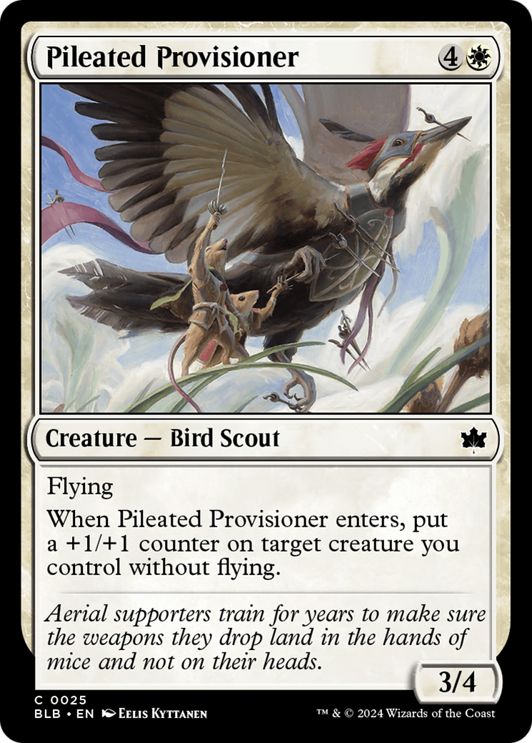Pileated Provisioner (BLB-025) - Bloomburrow - Premium MTG Single from Wizards of the Coast - Just $0.25! Shop now at Game Crave Tournament Store