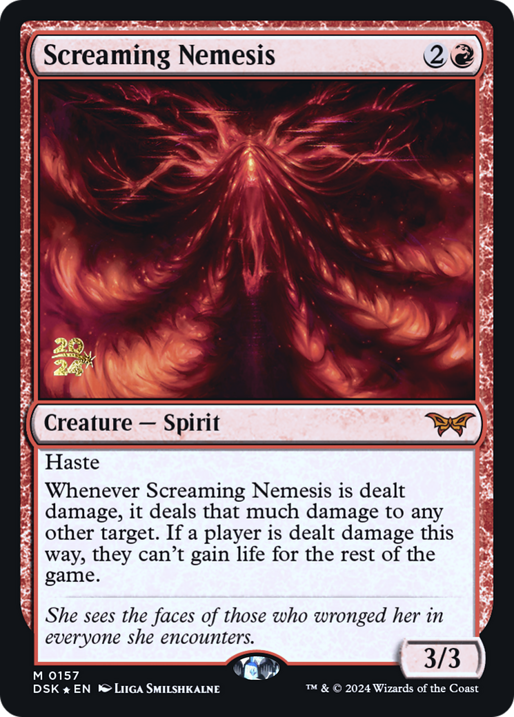 Screaming Nemesis (PDSK-157S) - Duskmourn: House of Horror Promos Foil - Premium MTG Single from Wizards of the Coast - Just $18.53! Shop now at Game Crave Tournament Store