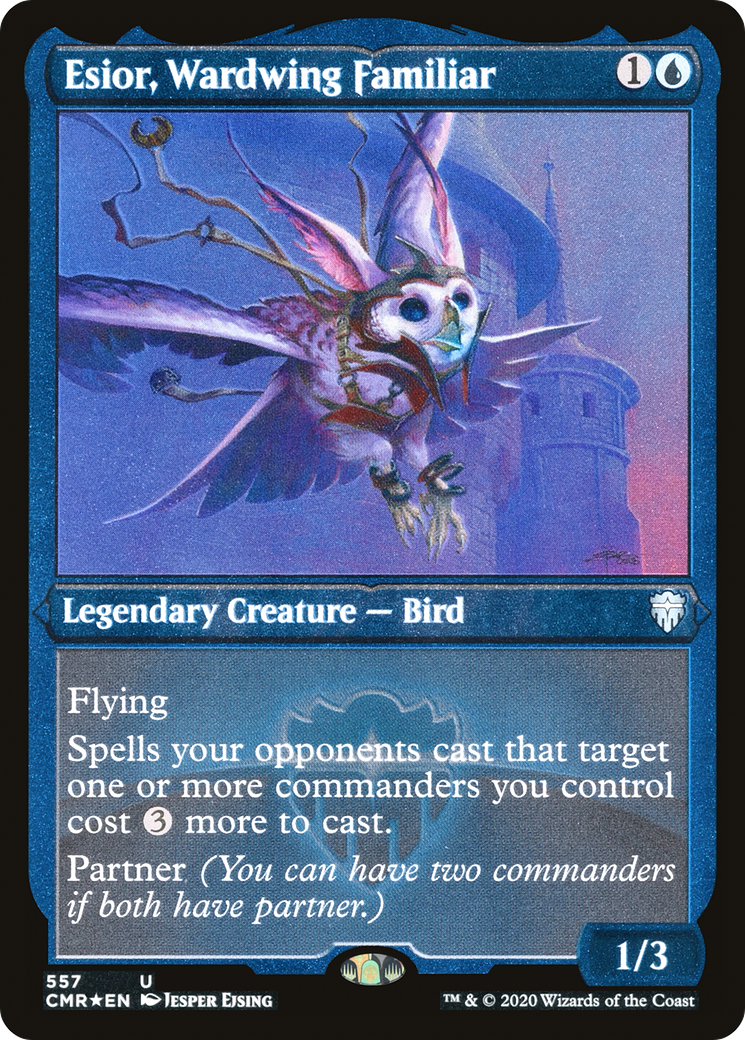 Esior, Wardwing Familiar (CMR-557) - Commander Legends Etched Foil