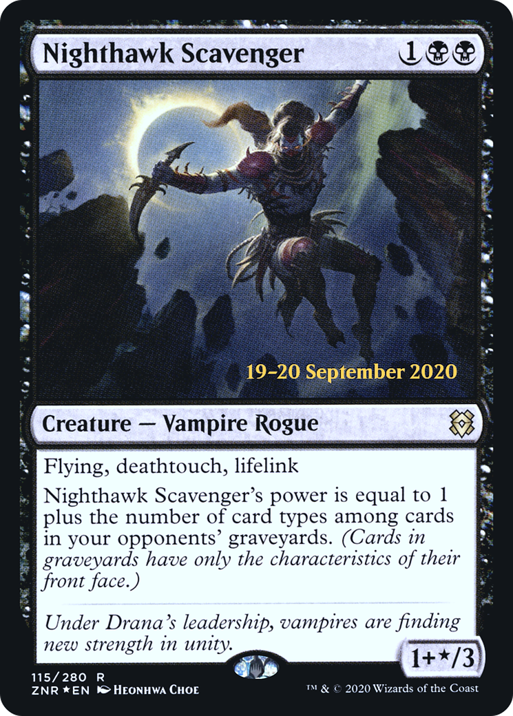 Nighthawk Scavenger (PZNR-115S) - Zendikar Rising Promos Foil