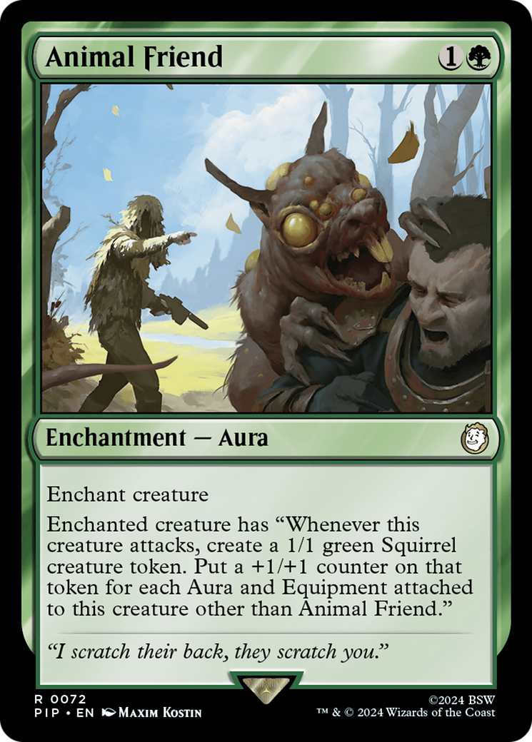Animal Friend (PIP-072) - Fallout Foil - Premium MTG Single from Wizards of the Coast - Just $1.59! Shop now at Game Crave Tournament Store