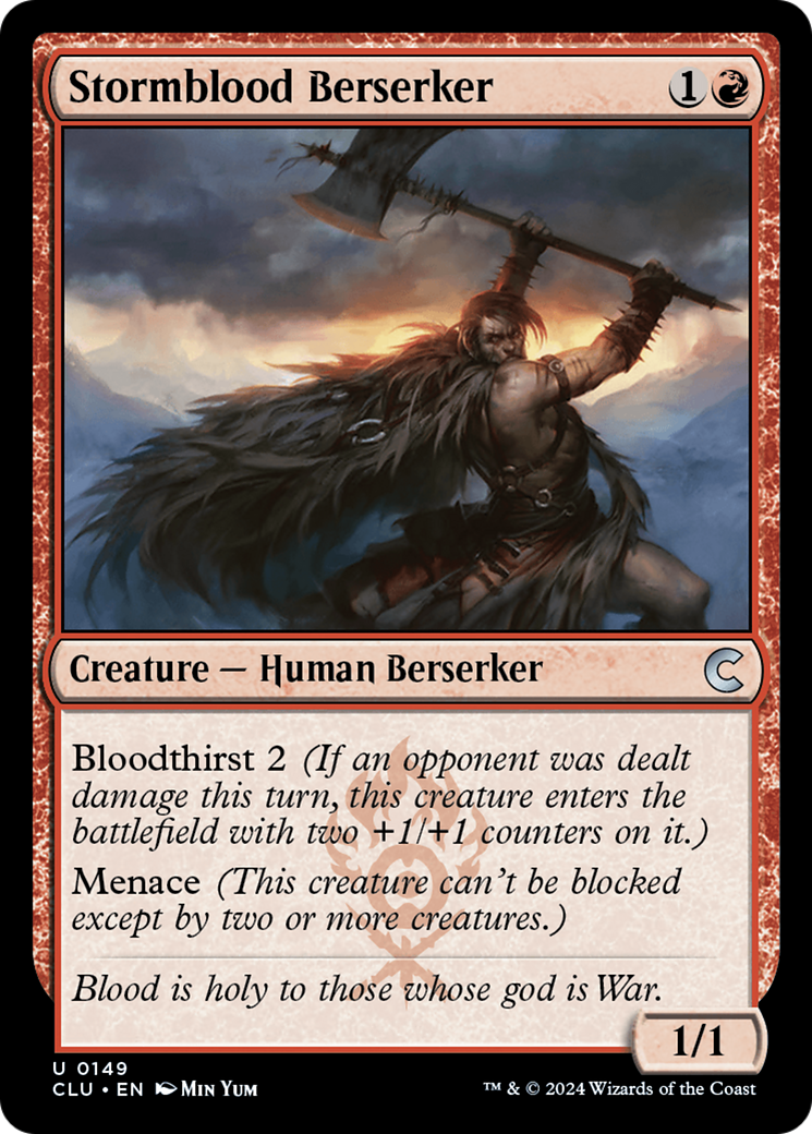 Stormblood Berserker (CLU-149) - Ravnica: Clue Edition - Premium MTG Single from Wizards of the Coast - Just $0.25! Shop now at Game Crave Tournament Store