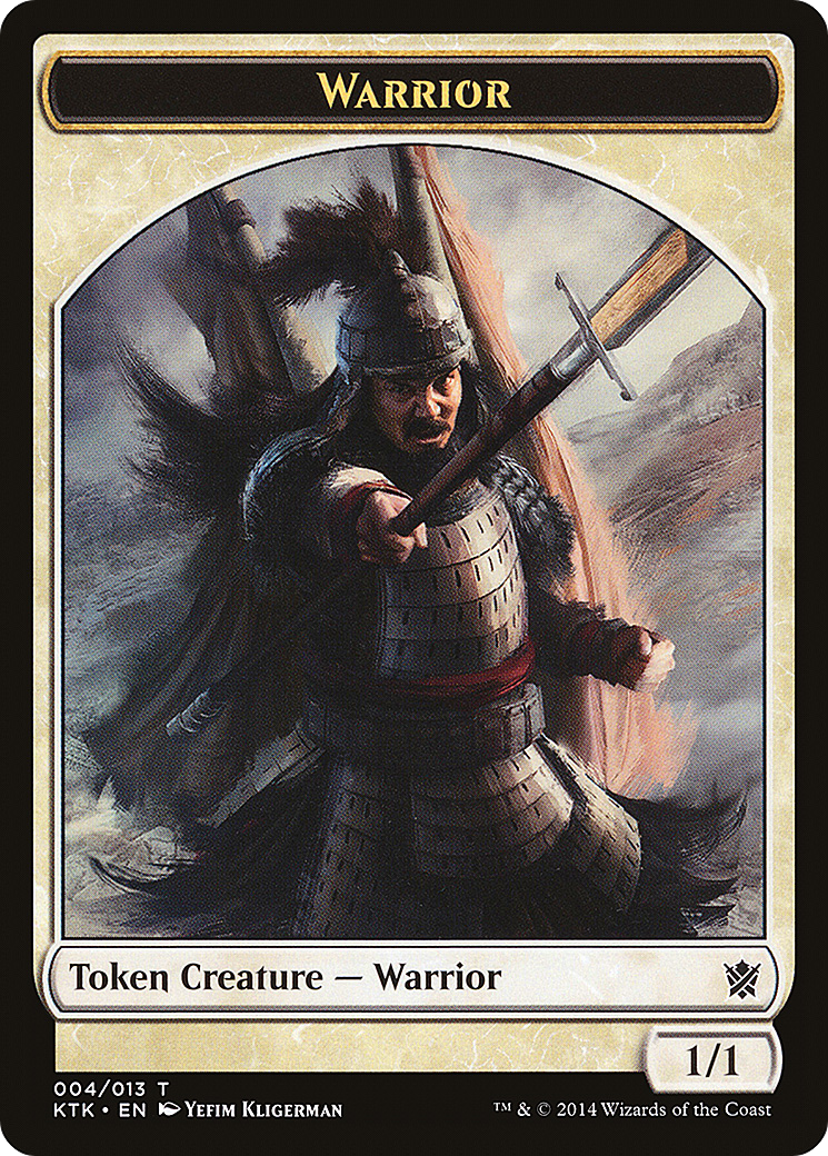 Warrior (TKTK-004) - Khans of Tarkir Tokens