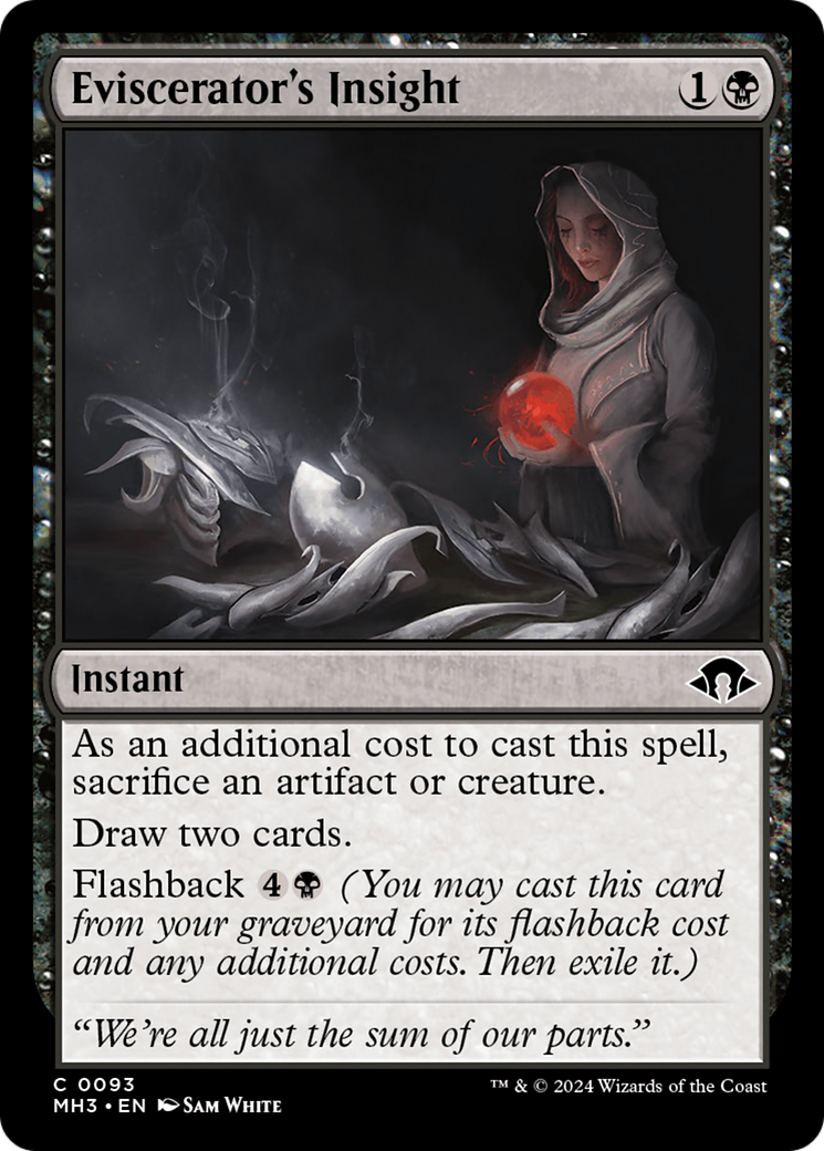 Eviscerator's Insight (MH3-093) - Modern Horizons 3 Foil - Premium MTG Single from Wizards of the Coast - Just $0.47! Shop now at Game Crave Tournament Store