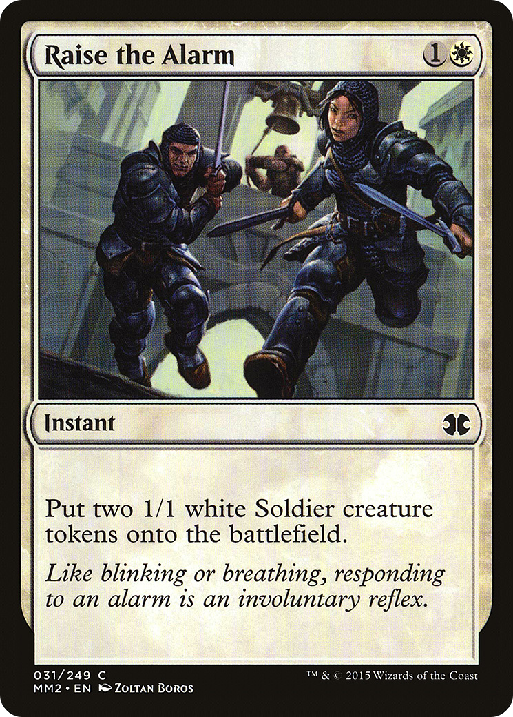 Raise the Alarm (MM2-031) - Modern Masters 2015 Foil
