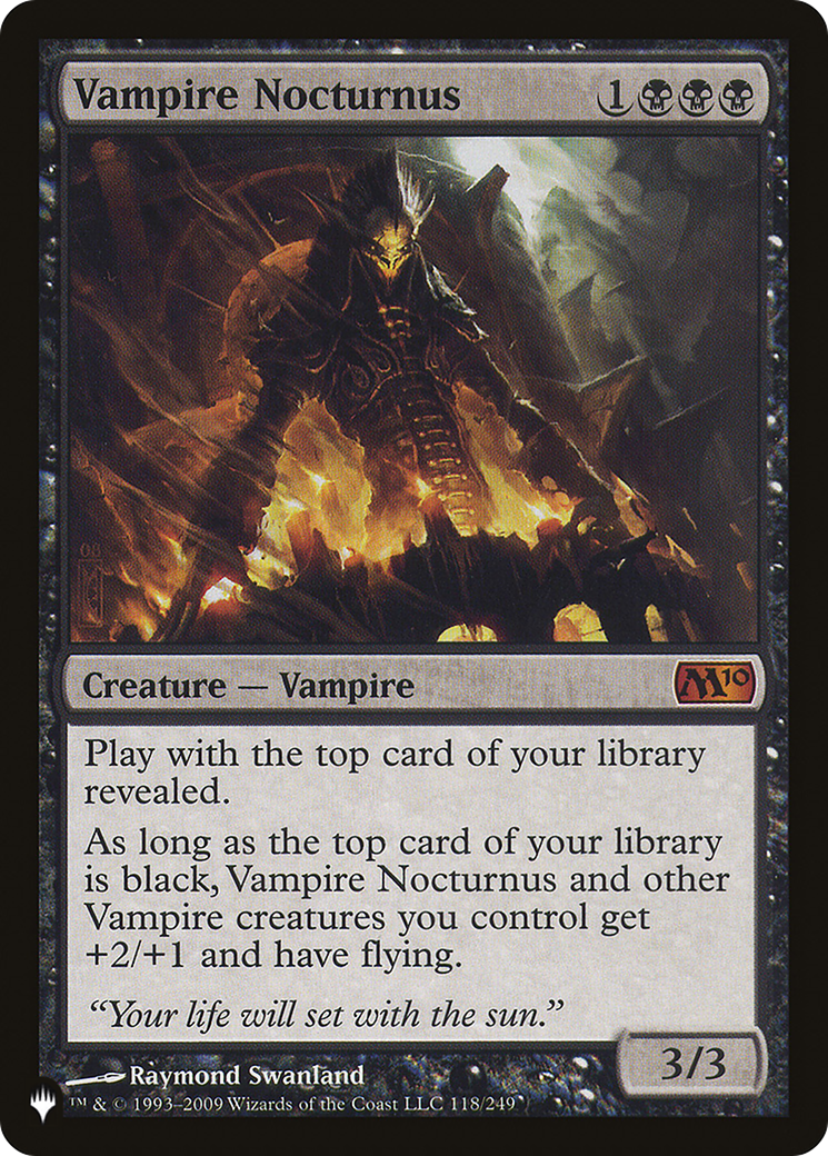 Vampire Nocturnus (PLIST-119) - The List
