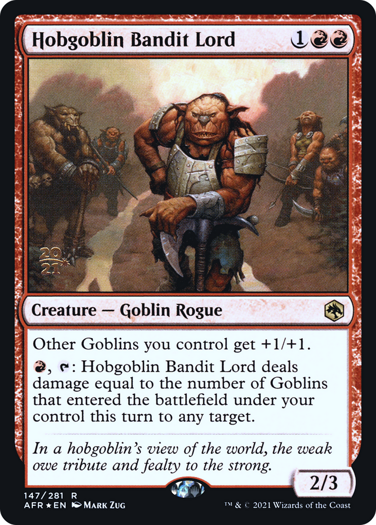 Hobgoblin Bandit Lord (PAFR-147S) - Adventures in the Forgotten Realms Promos Foil