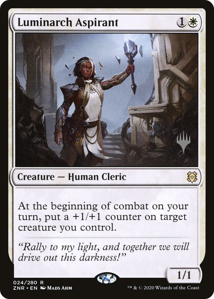 Luminarch Aspirant (PZNR-24P) - Zendikar Rising Promos Foil