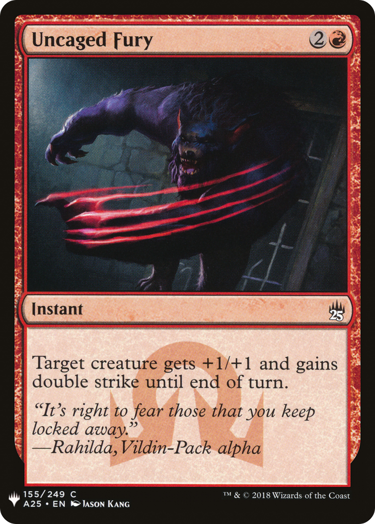 Uncaged Fury (MB1-1087) - Mystery Booster