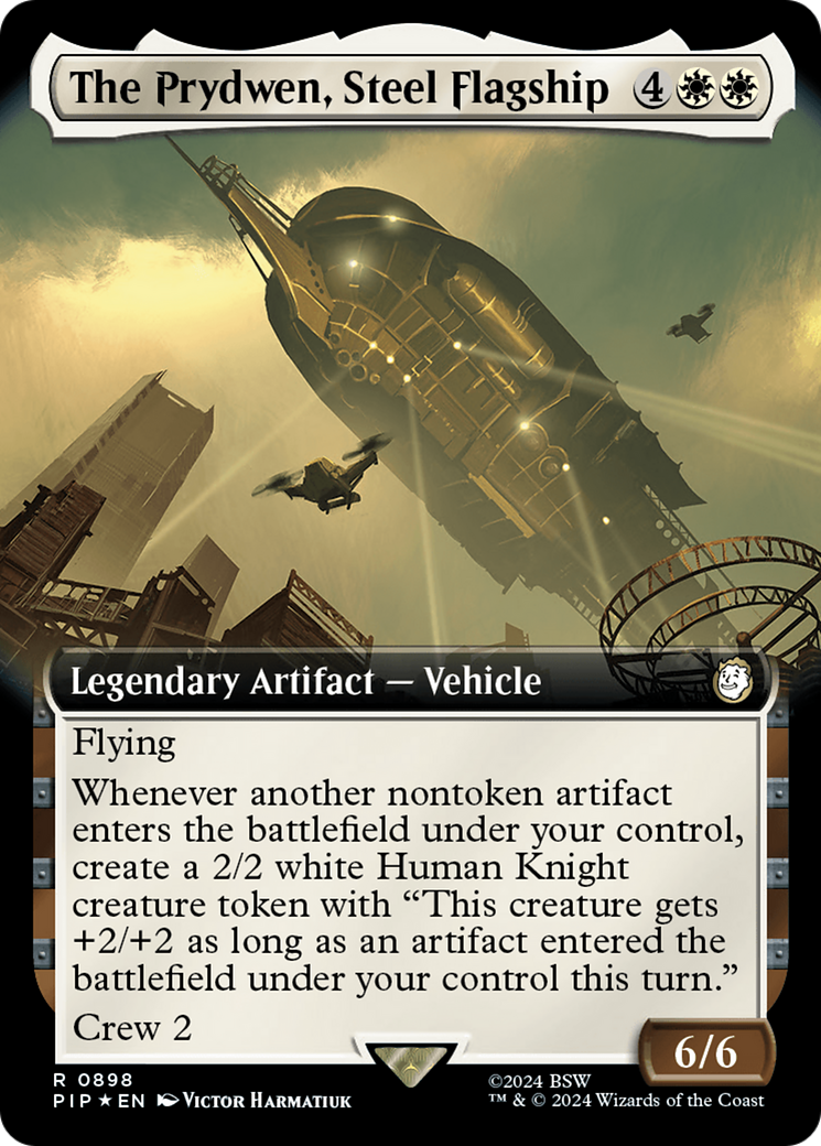 The Prydwen, Steel Flagship (PIP-898) - Fallout: (Extended Art) Foil - Premium MTG Single from Wizards of the Coast - Just $4.78! Shop now at Game Crave Tournament Store