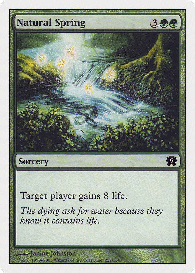 Natural Spring (9ED-257) - Ninth Edition