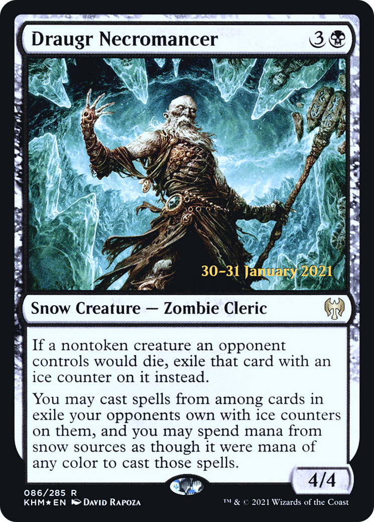 Draugr Necromancer (PKHM-86S) - Kaldheim Promos: (snow) Foil