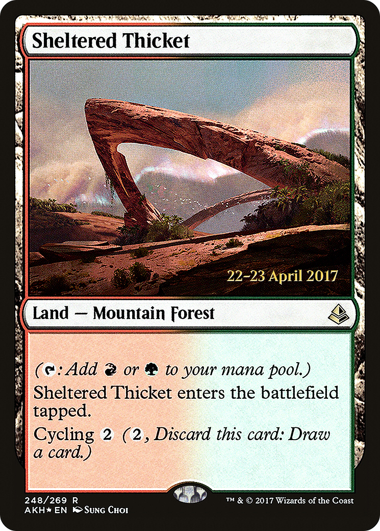 Sheltered Thicket (PAKH-248S) - Amonkhet Promos Foil