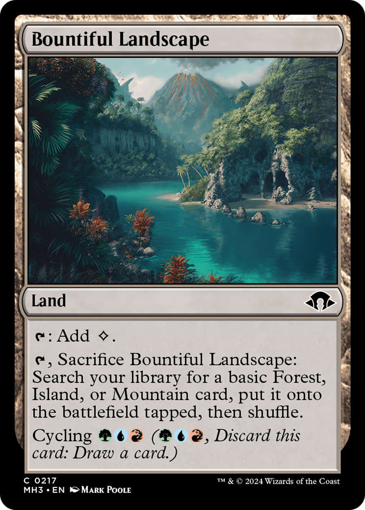 Bountiful Landscape (MH3-217) - Modern Horizons 3 Foil - Premium MTG Single from Wizards of the Coast - Just $0.26! Shop now at Game Crave Tournament Store